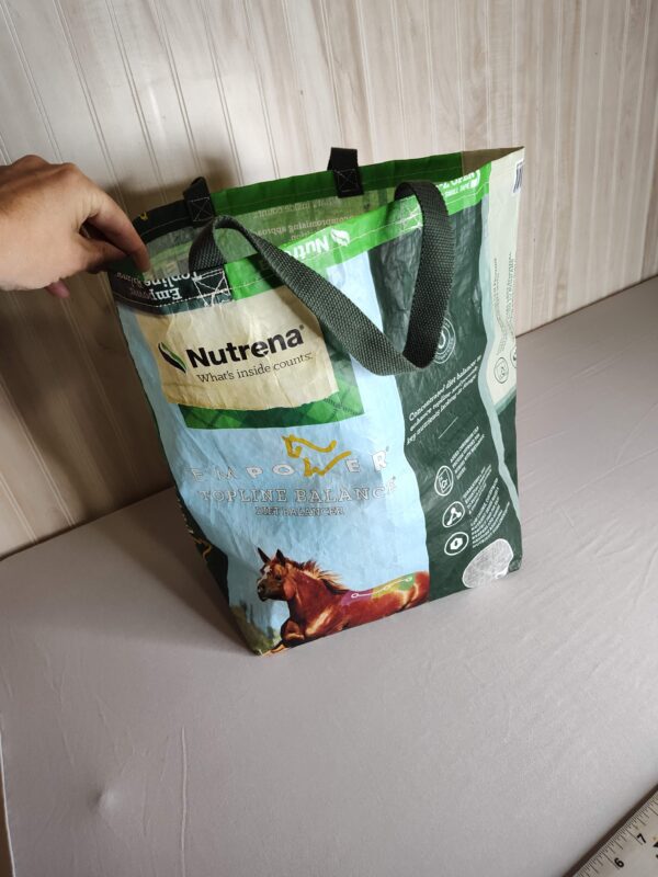 2.Recycled Feed Bag Tote | Upcycled Tote Bag | Reusable Grocery Bag | Shopping Bag - Image 6