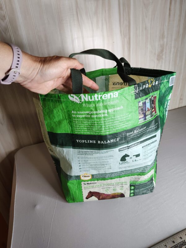 2.Recycled Feed Bag Tote | Upcycled Tote Bag | Reusable Grocery Bag | Shopping Bag - Image 9