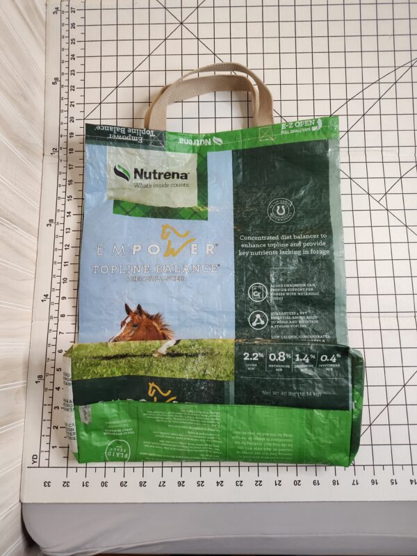 2.Recycled Feed Bag Tote | Upcycled Tote Bag | Reusable Grocery Bag | Shopping Bag - Image 2