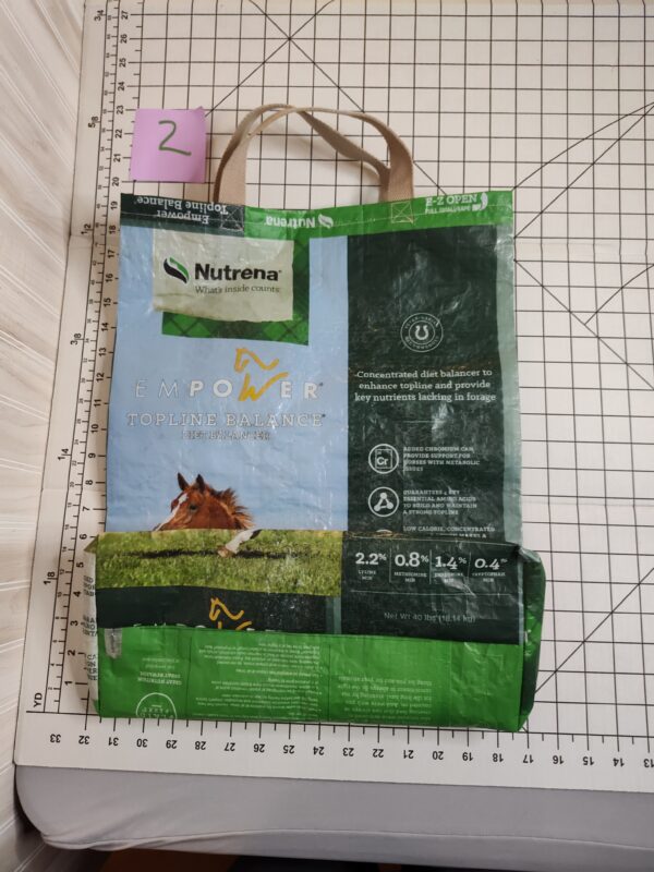 2.Recycled Feed Bag Tote | Upcycled Tote Bag | Reusable Grocery Bag | Shopping Bag - Image 11